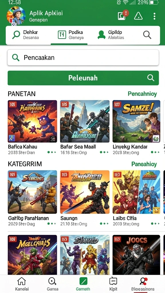 333666 - Tampilan menu utama yang intuitif dan mudah dinavigasi.