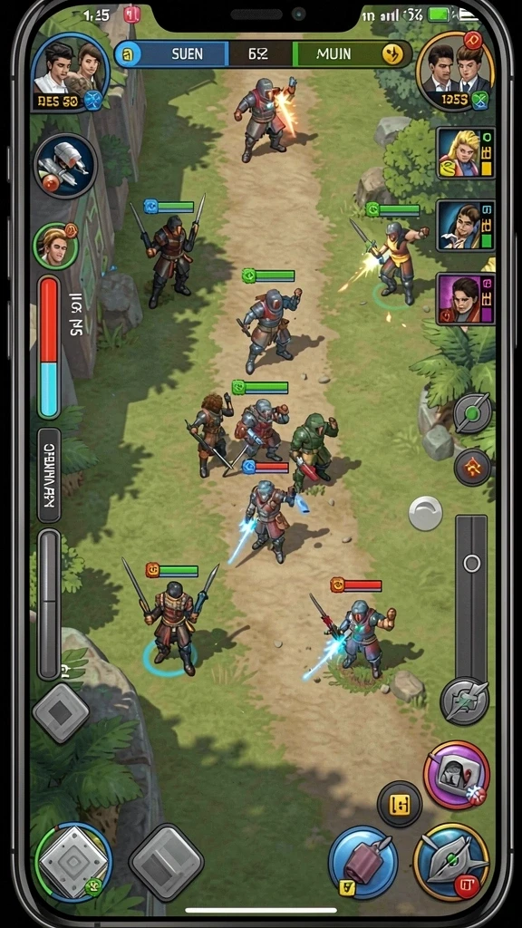 987up - Tangkapan layar dari salah satu level menantang di 987UP.